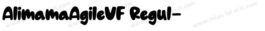 AlimamaAgileVF Regul字体转换